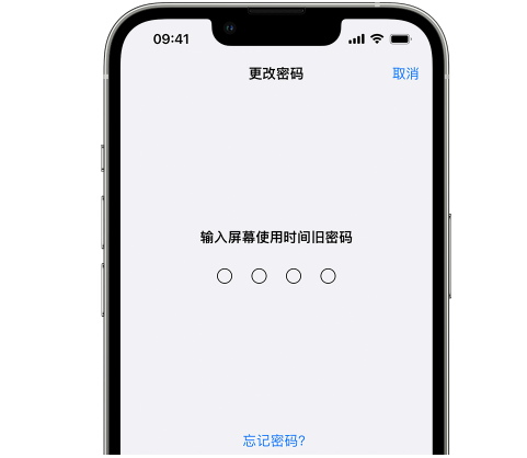 延吉iPhone屏幕维修分享iPhone屏幕使用时间密码忘记了怎么办 