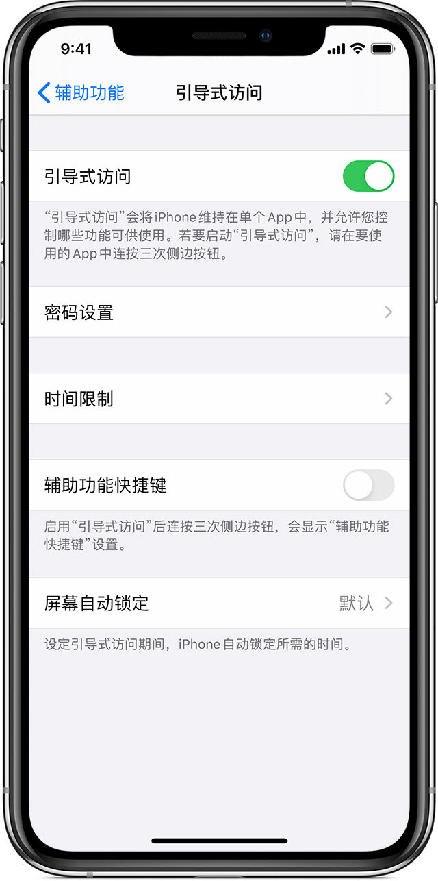 延吉苹果手机维修分享如何在 iPhone 上退出引导式访问 