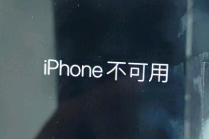 延吉苹果服务网点分享锁屏界面显示“iPhone 不可用”如何解决 